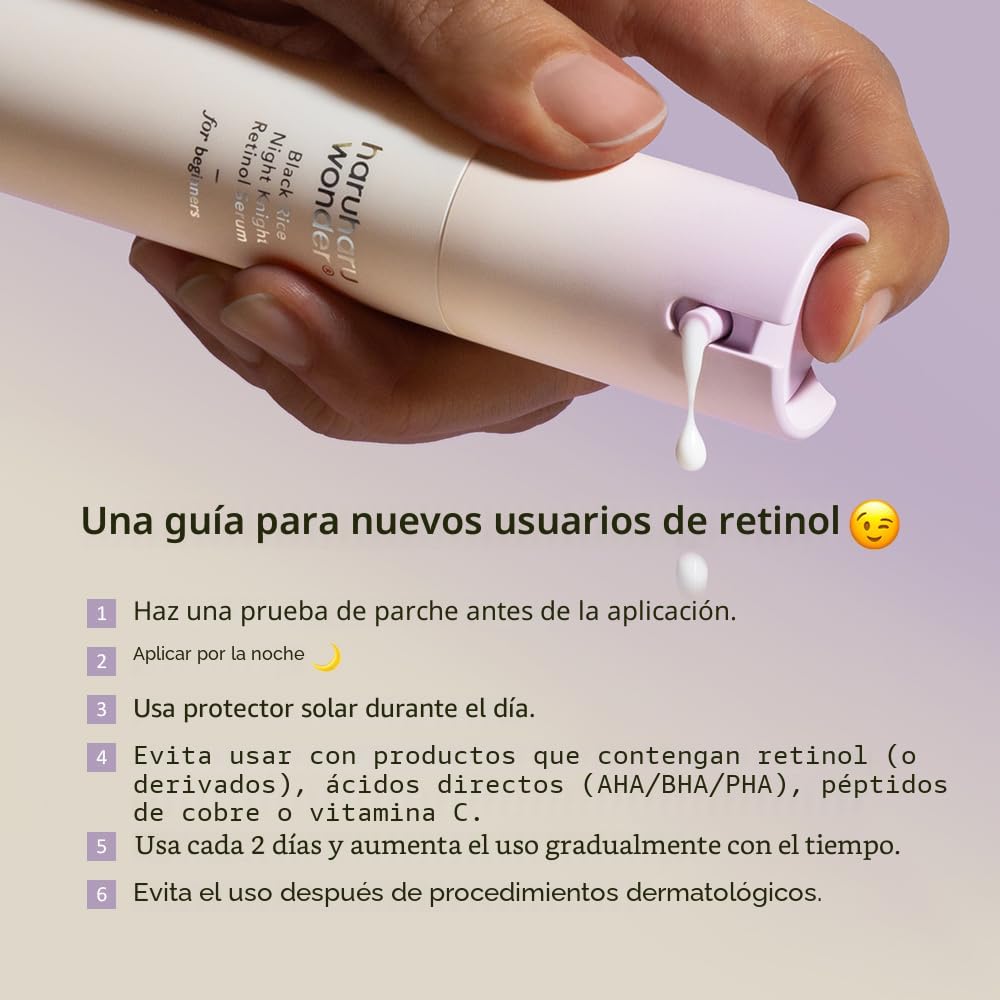 Haruharu Wonder Suero de retinol Black Rice Night Knight, 0.67 fl....