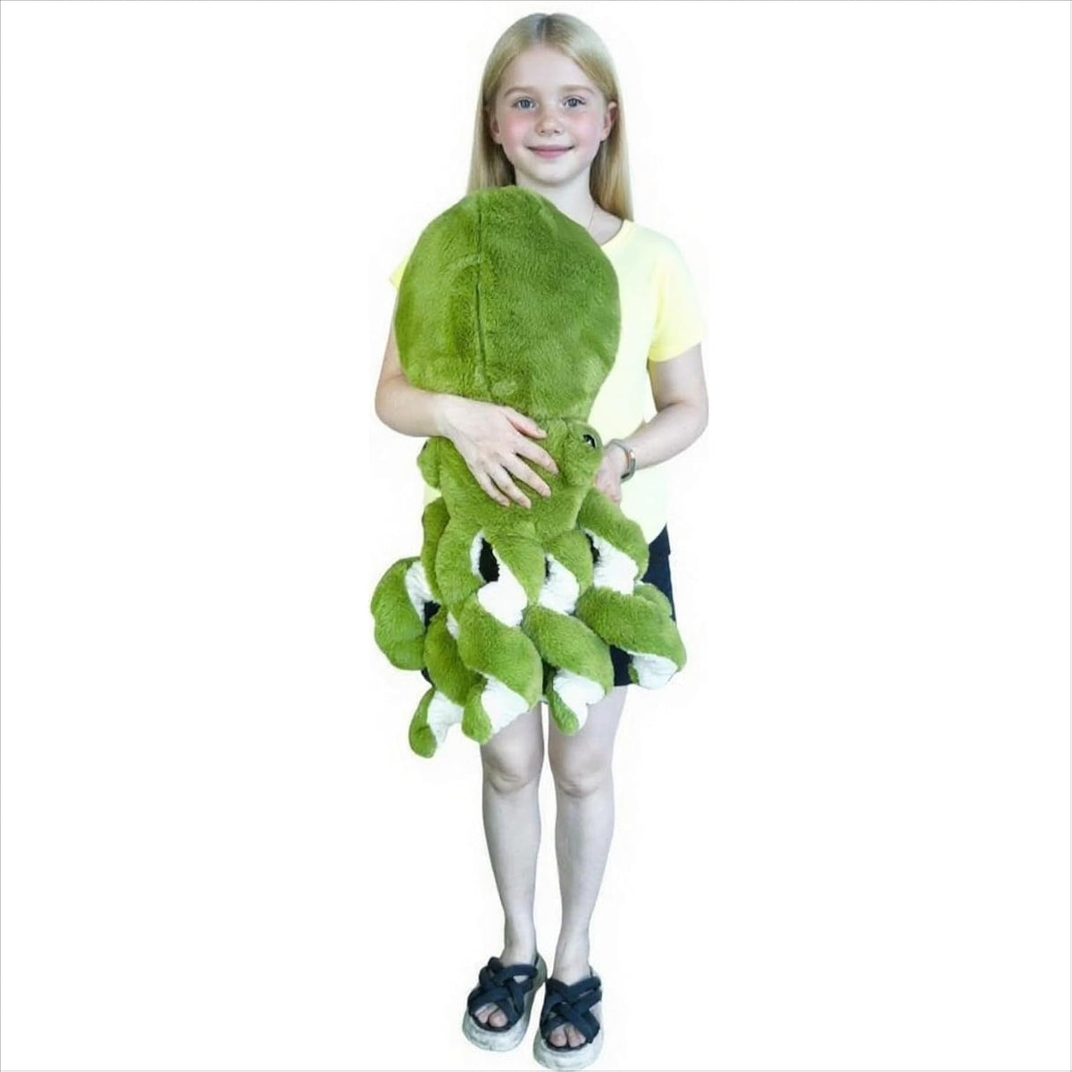 AIRROAD Pulpo gigante de peluche (verde) de 36 pulgadas de largo, t...