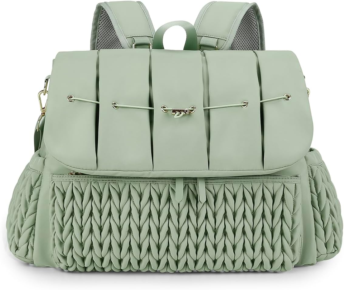 Lmbabter Bolsa de pañales, mochila de mensajero, mochila de viaje,...