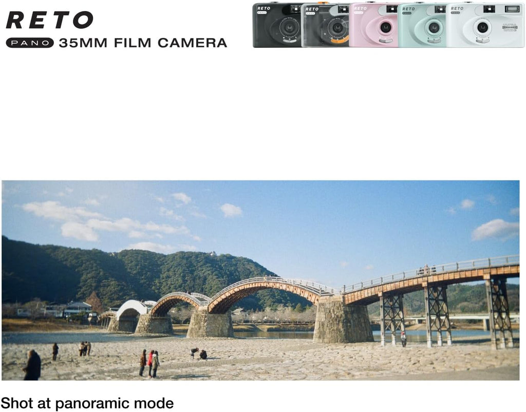 Cámara de película RETO PANO de 35mm - Lente ancha de 22mm, Panoram...
