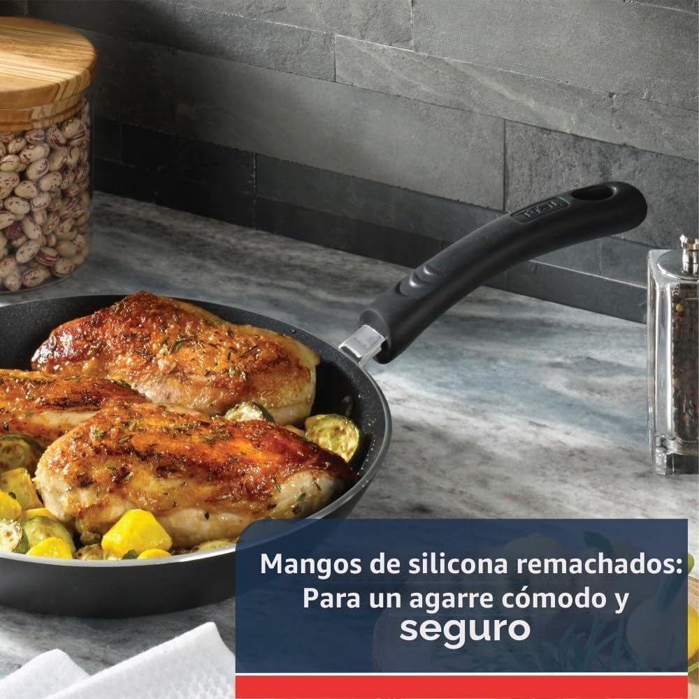 T-fal Experience Juego de sartenes antiadherentes 3 piezas, 8, 10.2...