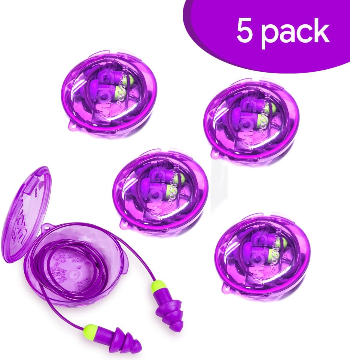 MOLDEX - Tapones para los oídos reutilizables con cable, paquete de...