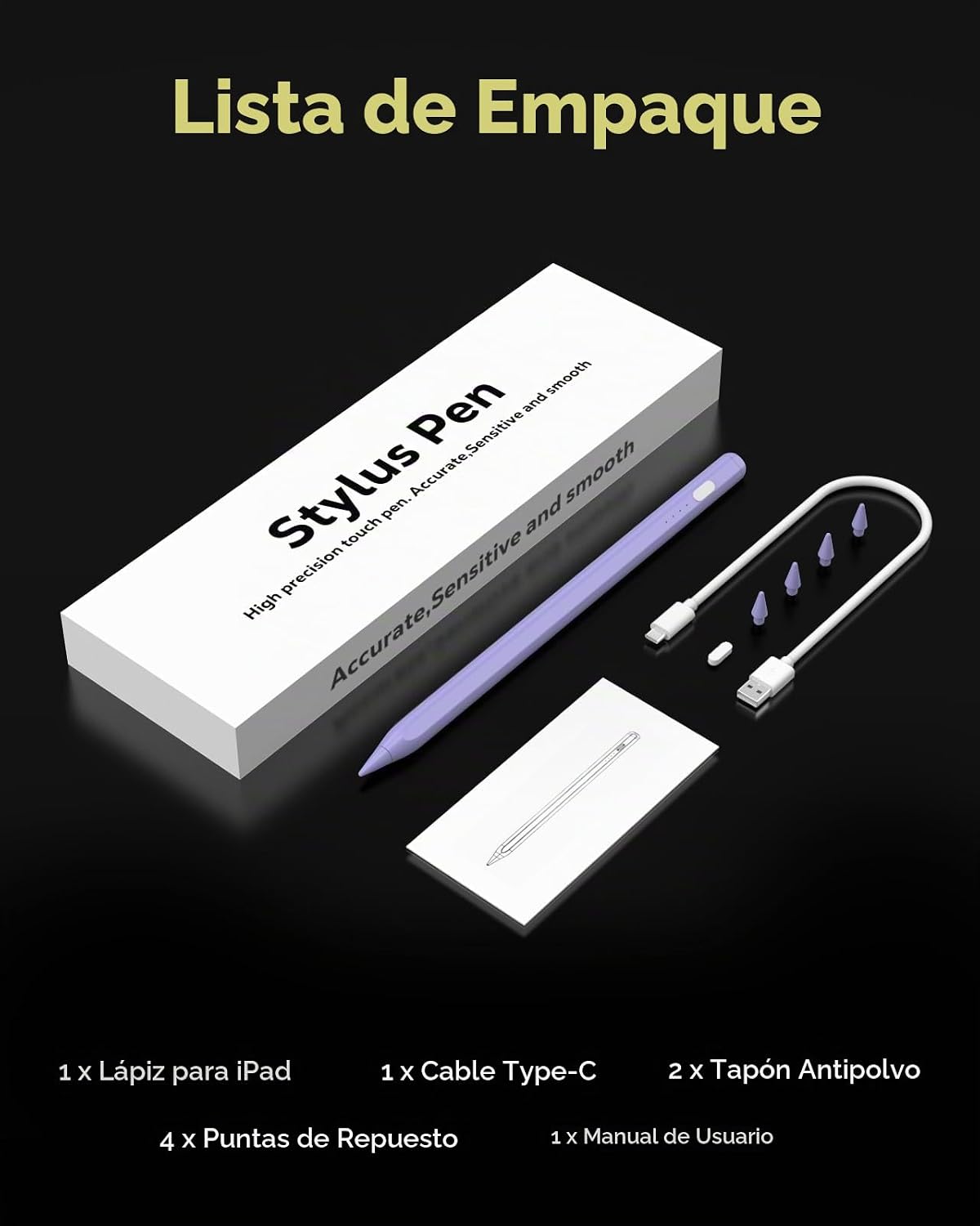 MoKo Lápiz para iPad (A16) 11ª 10ª generación, carga rápida USB-C,...