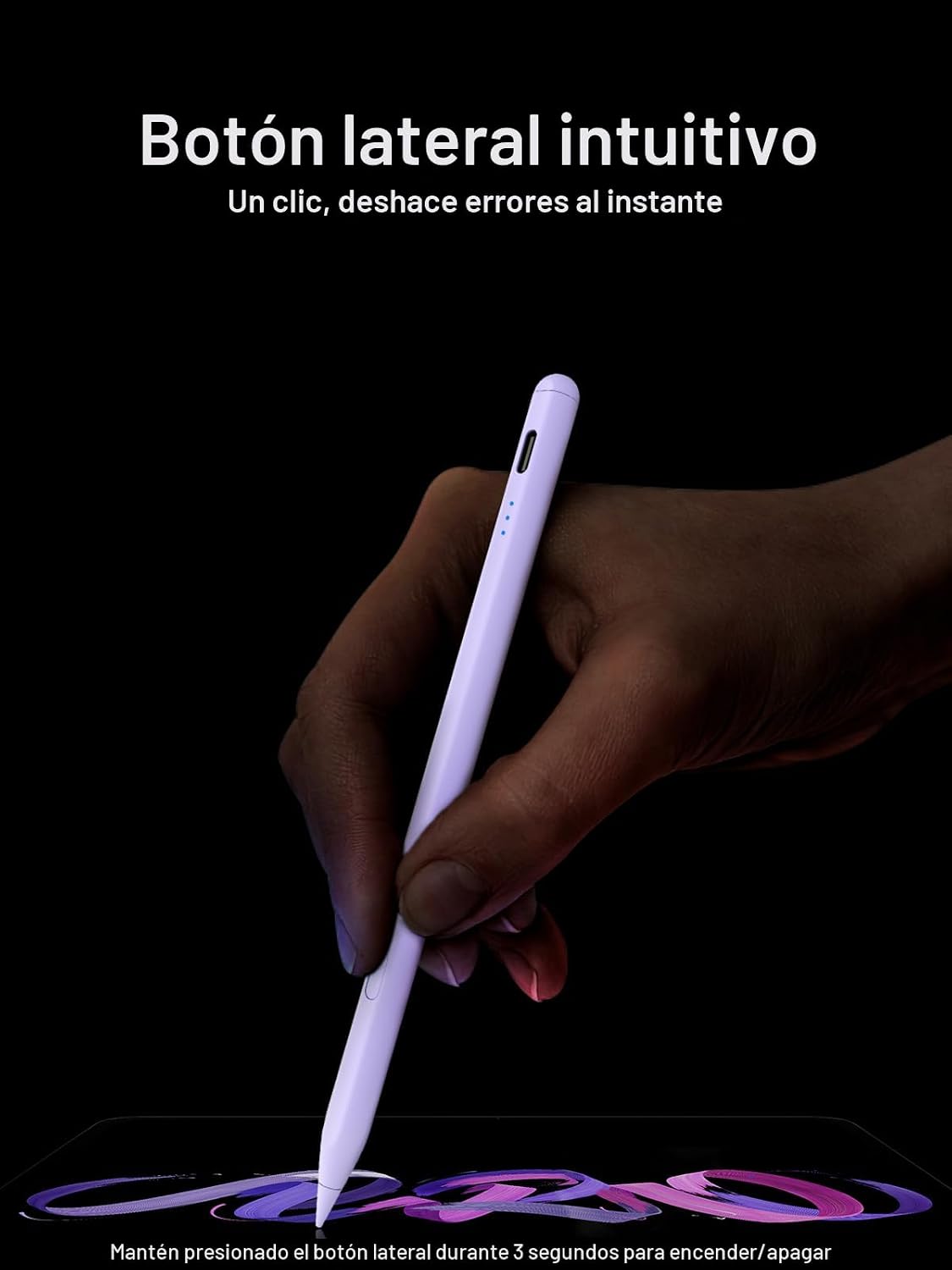 Keepro - Lápiz capacitivo para iPad 2018-2026, deshacer con un solo...