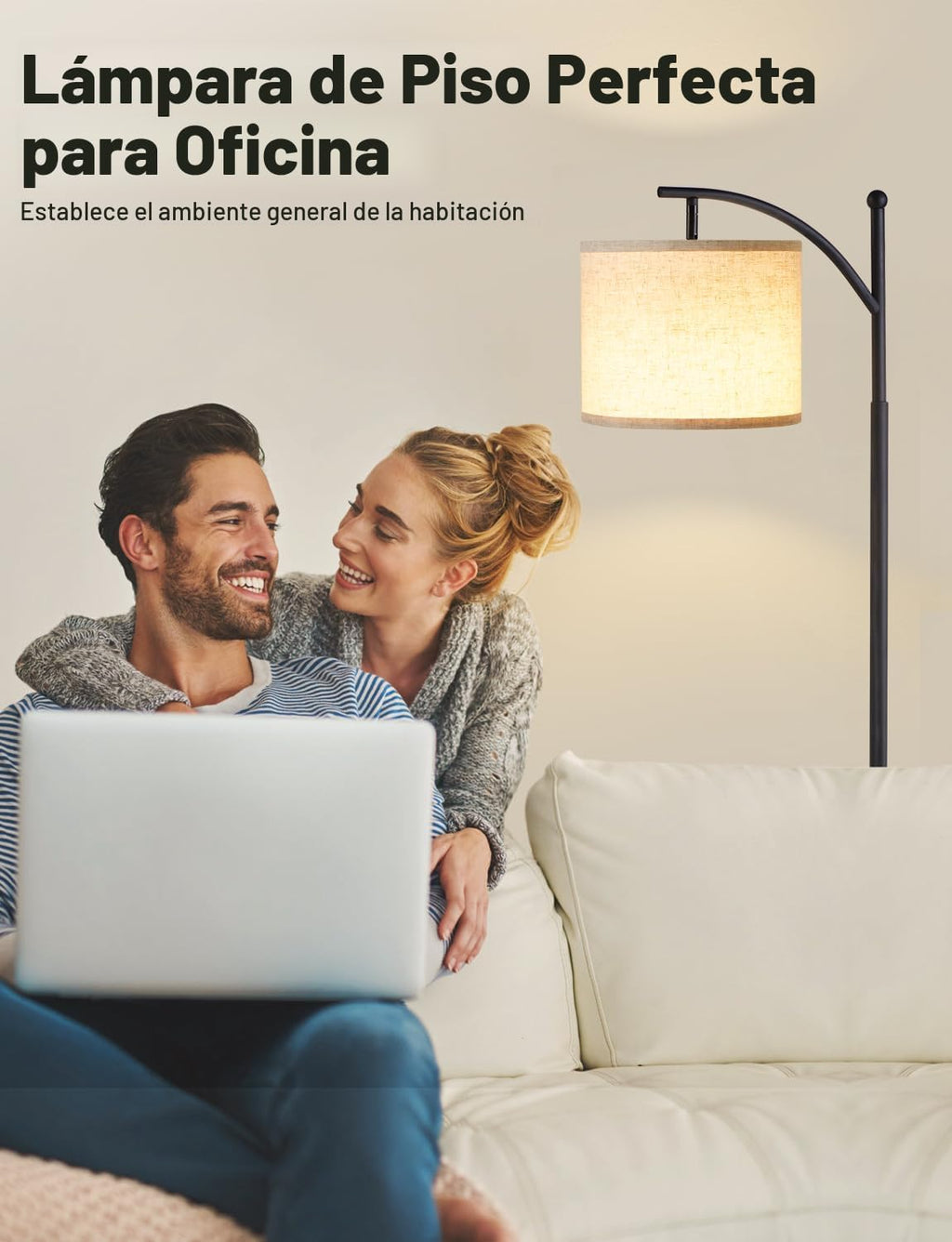 Ambimall - Lámparas de pie de 60 pulgadas con temperaturas de 3 col...