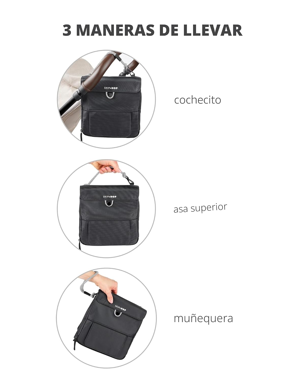 Skip Hop Cambiador de viaje para bebé con superficie fácil de limpi...