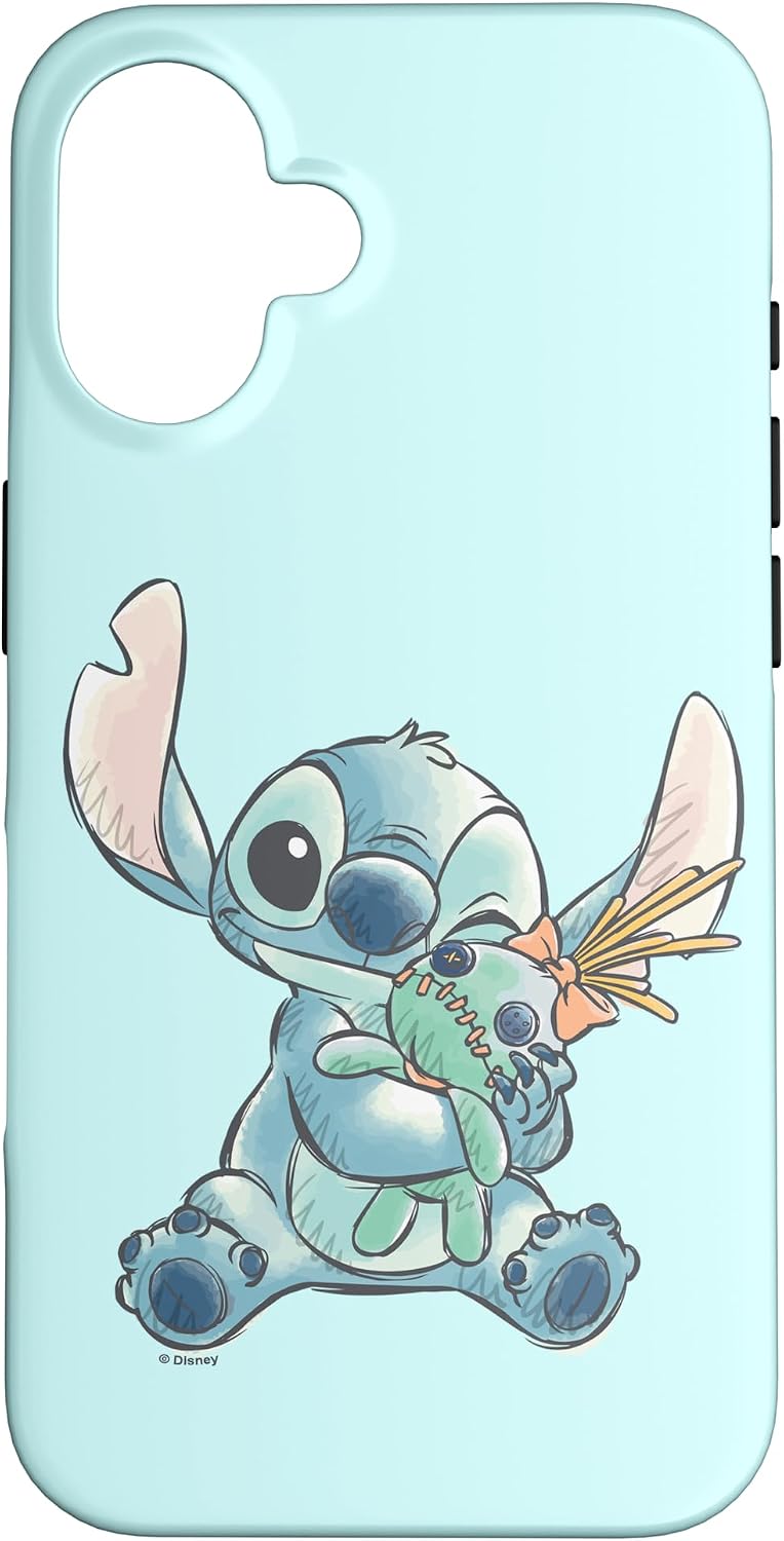 Funda para iPhone 16 Disney Lilo &amp; Stitch Ohana Means Family Cu...