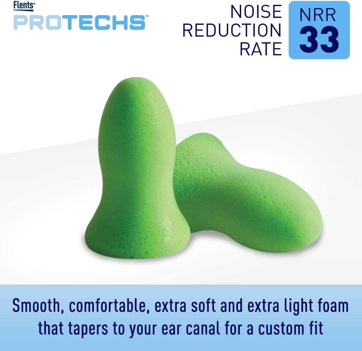 Flents Protechs Quiet Contour - Tapones para los oídos de espuma, N...