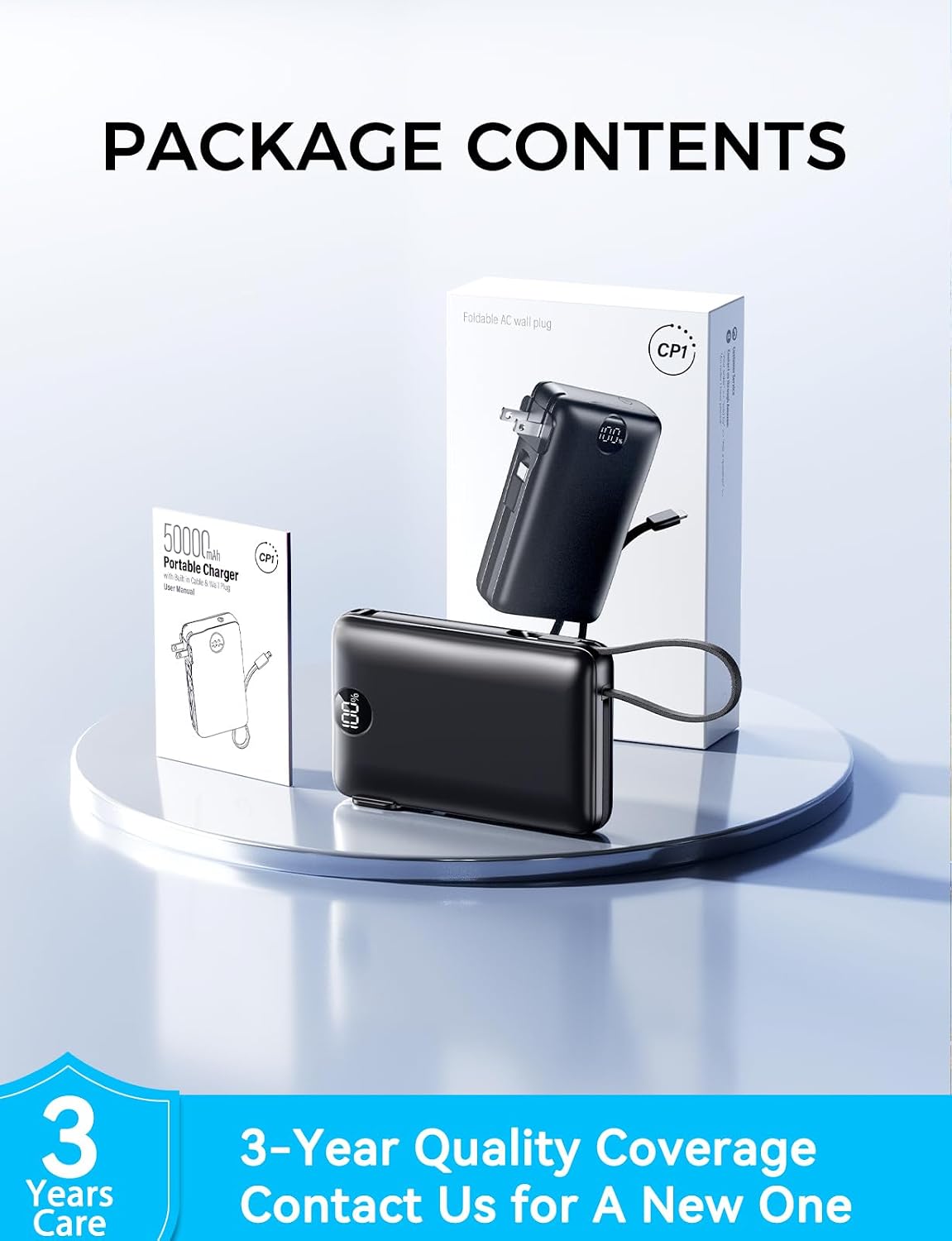 Banco portátil del poder del cargador 50000mAh capacidad masiva con...