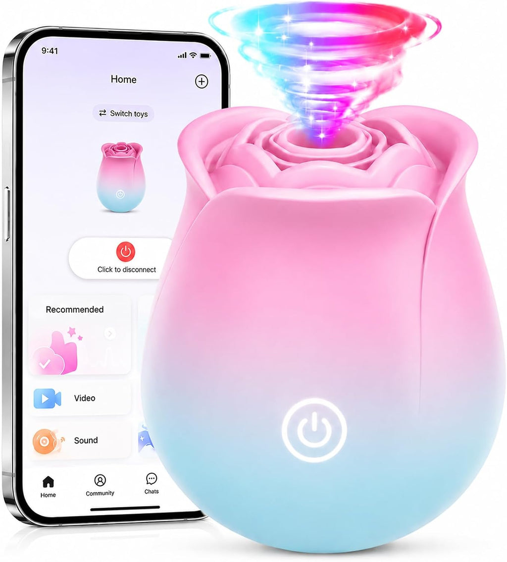 Gasevimo Juguetes para adultos, vibrador de rosas para mujeres, jug...