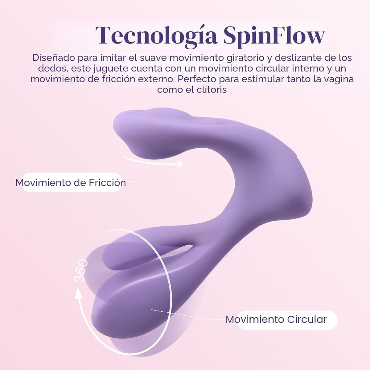 Tracy's Dog Swirlii - Vibrador giratorio de clítoris para el pu...