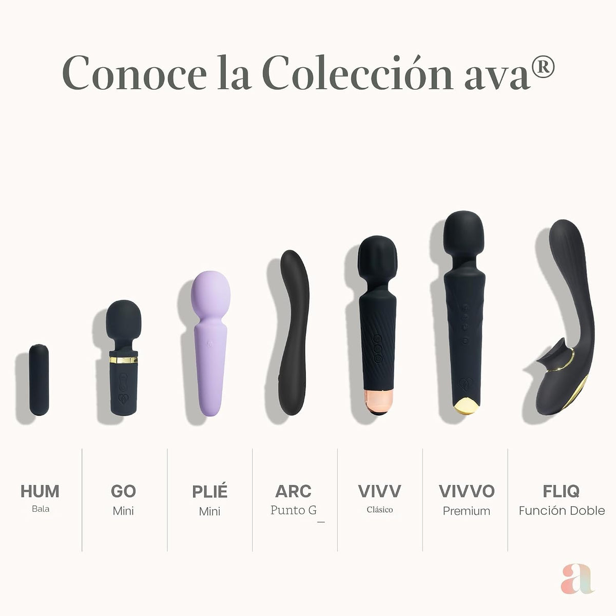 Ava PLIÉ Mini juguete sexual impermeable, varita vibradora | Duraci...