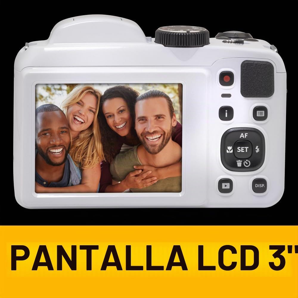 KODAK PIXPRO AZ255 - Cámara digital de 16 MP, zoom óptico de 25x, A...