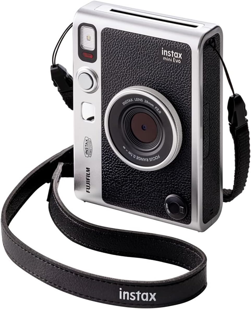 Fujifilm Cámara instantánea Instax Mini EVO, diseño compacto y port...