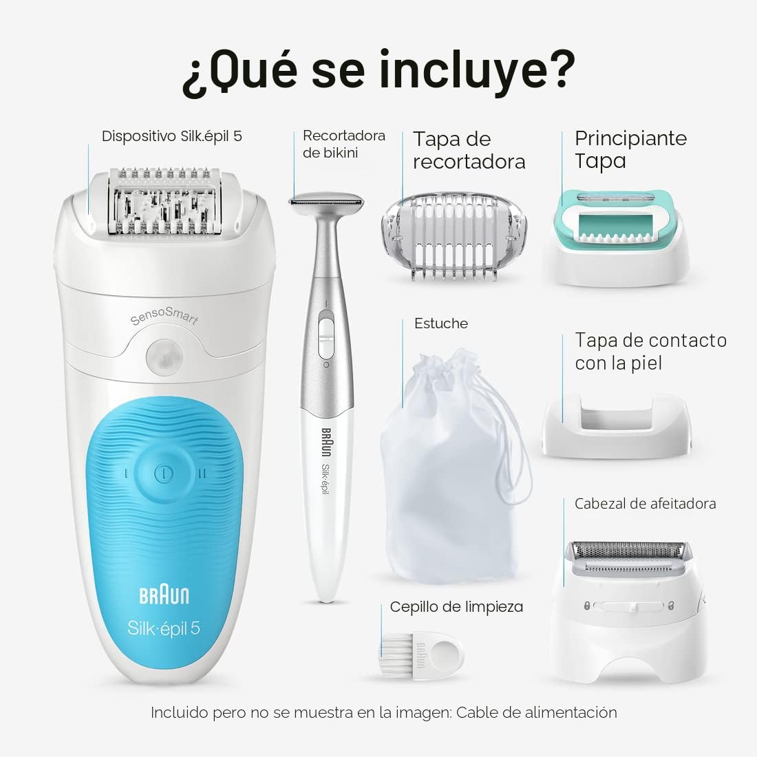 Braun Depiladora Silk-épil 5 5-810, Depiladora para mujer, afeitado...