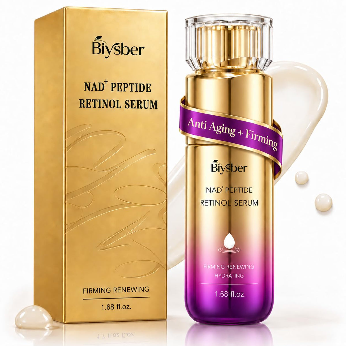 Biysber Suero facial de colágeno con retinol \u2013 Suero antienvej...