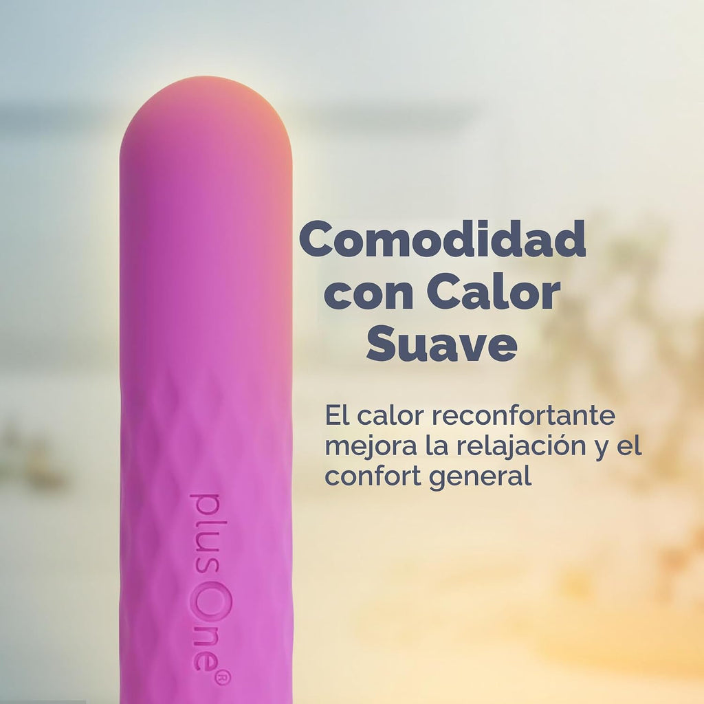 plusOne Super Bullet Massager - Resistente al agua, silicona, funci...