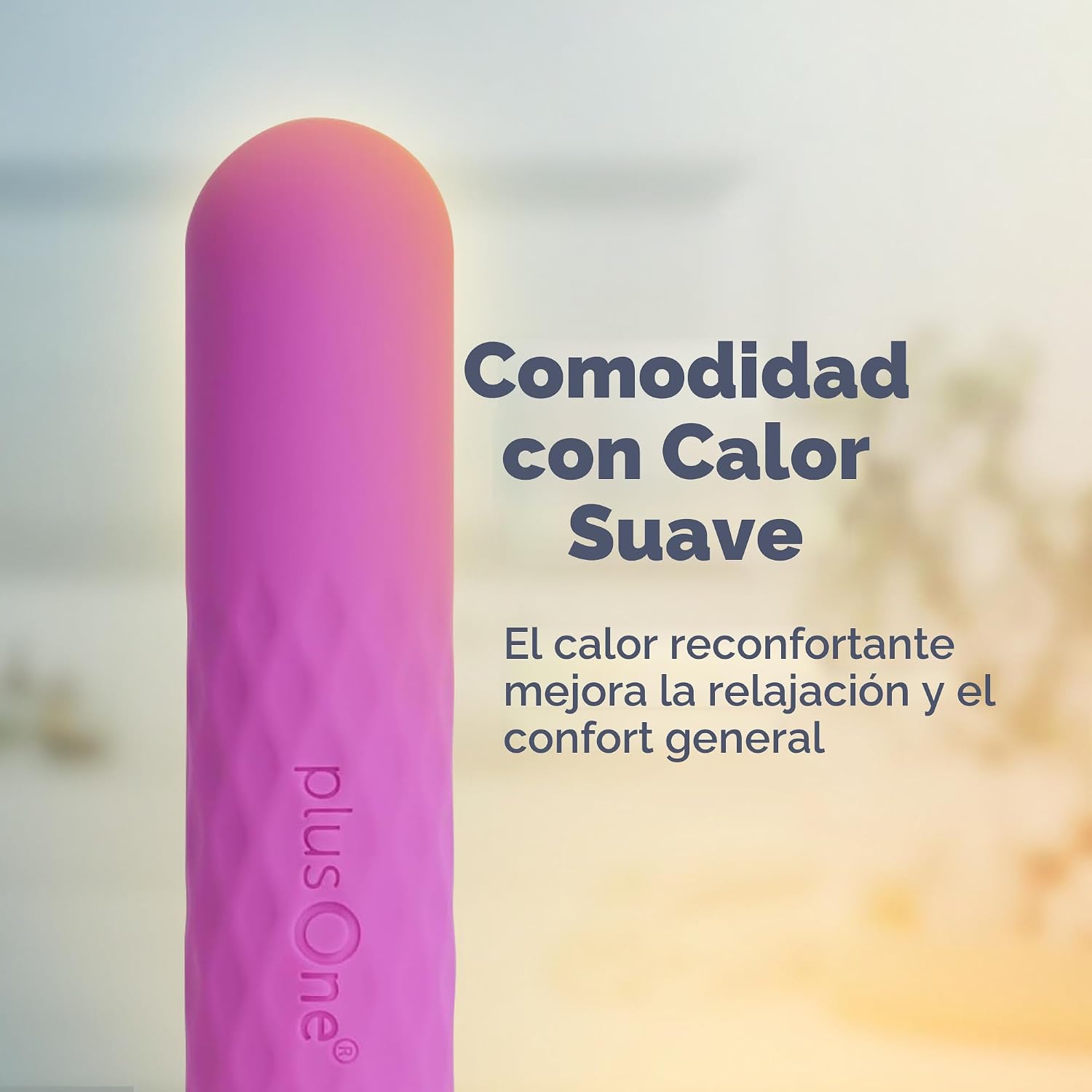 plusOne Super Bullet Massager - Resistente al agua, silicona, funci...
