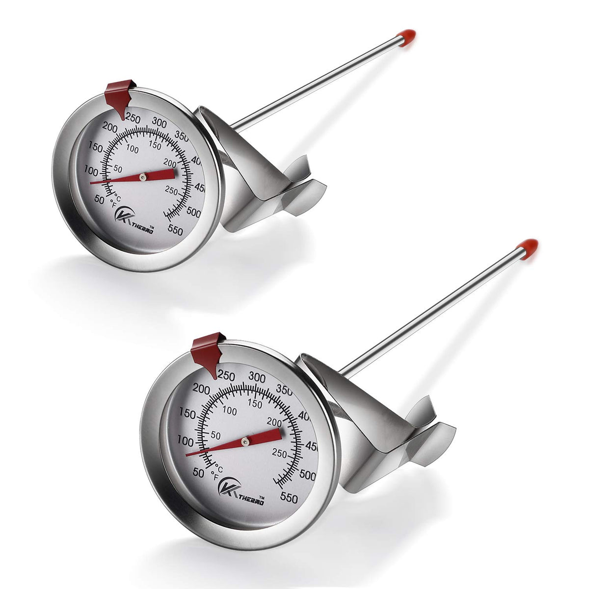 KT THERMO Termómetro para freír con lectura instantánea, termómetro...