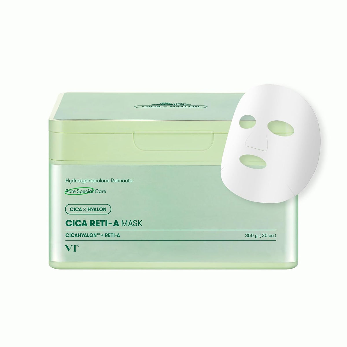 VT COSMETICS CICA Reti-A Máscara Diaria 30 Hojas, Complejo de Retin...
