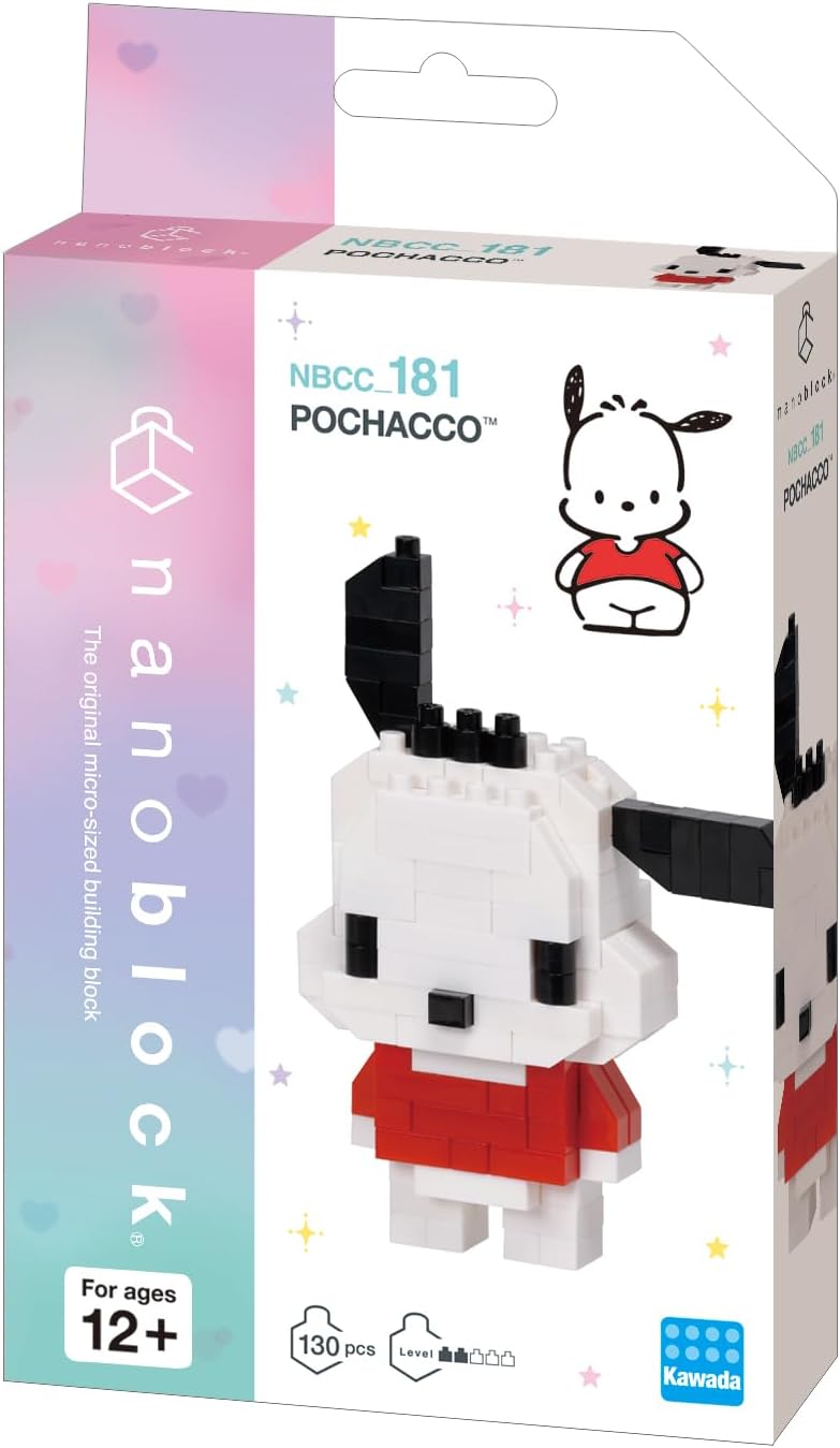 Nanoblock - Sanrio - Pochacco, kit de construcción de la serie de p...