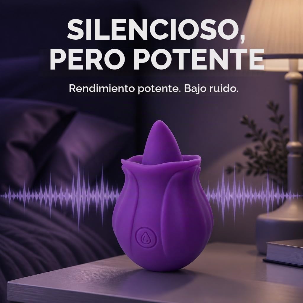Quiet Clitoral Rose Sex Toys Lengua Lamiendo Vibrador Juguete Adult...