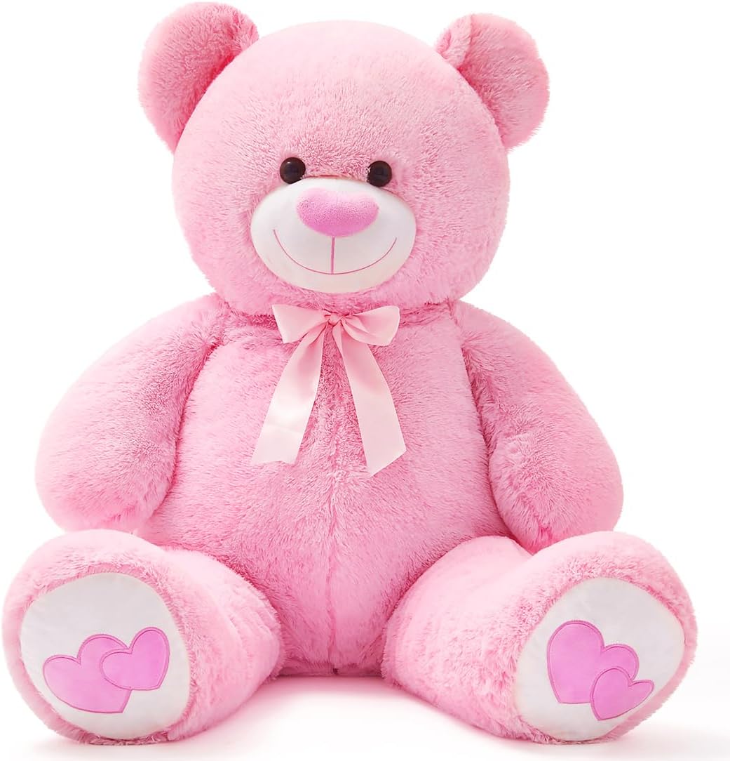 Oso de peluche grande de 43.3 pulgadas, animal de peluche gigante c...