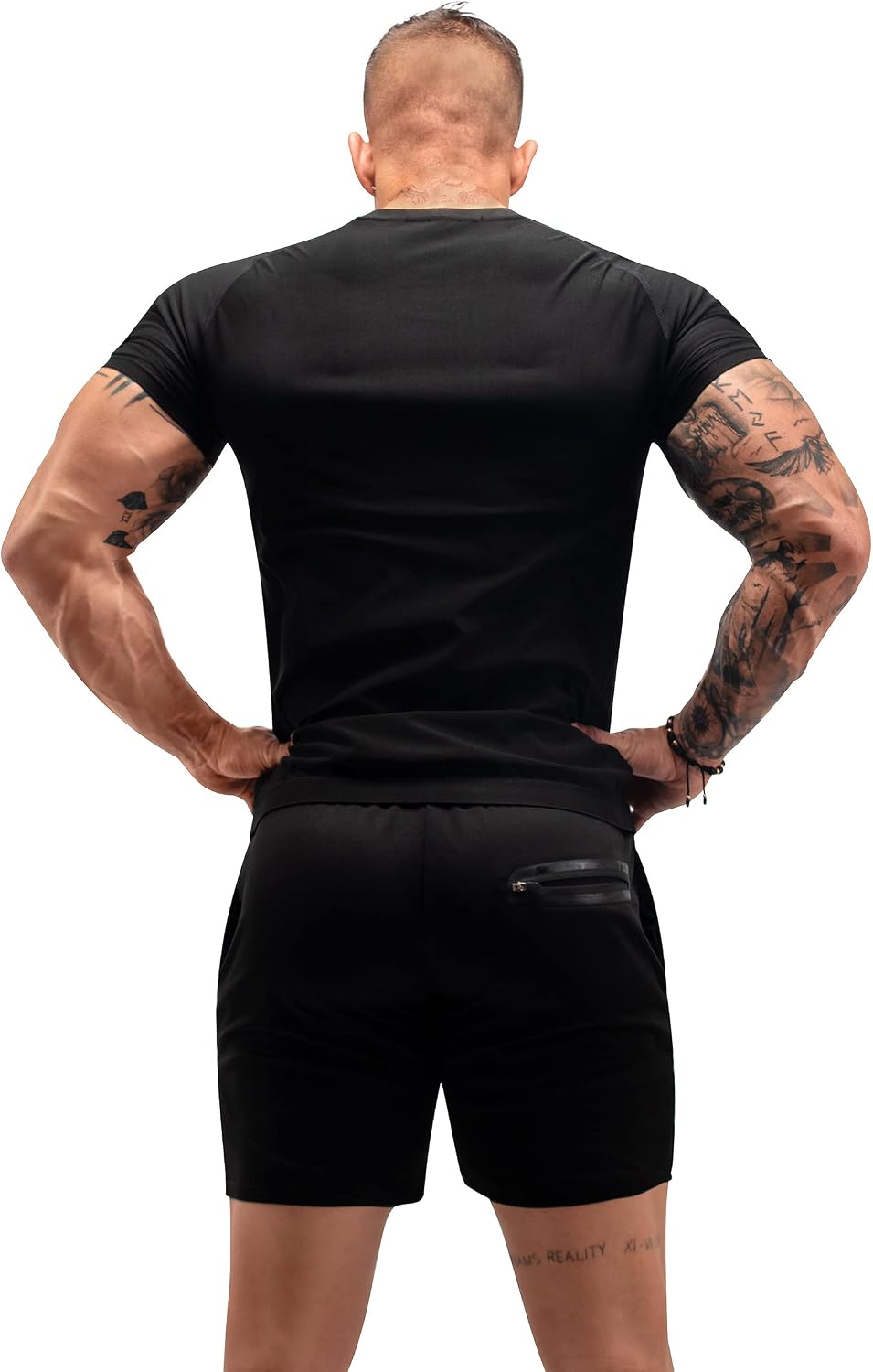 FUXERT - Camisa de sauna para hombre, traje de sudor para gimnasio,...