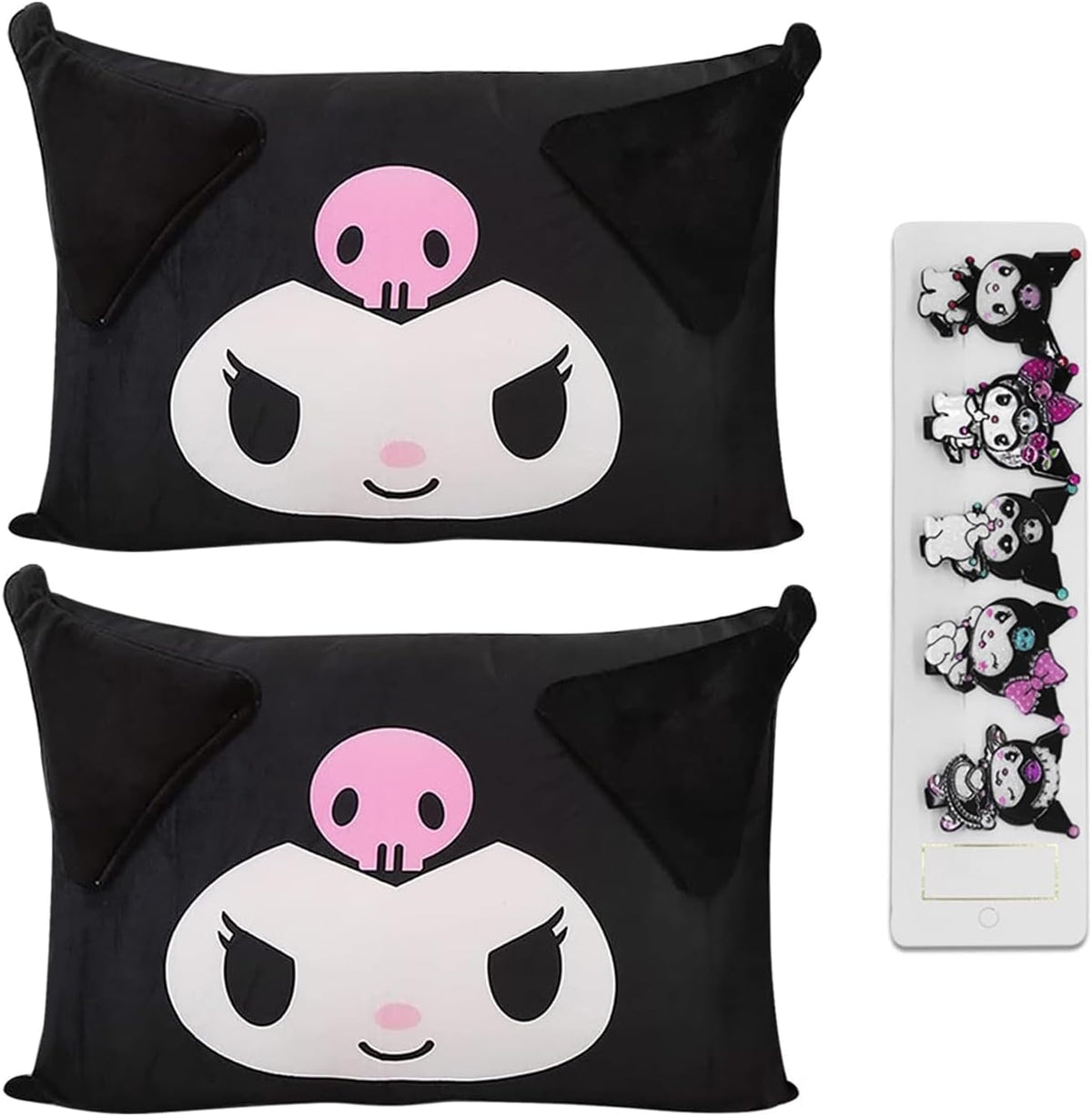 Funda de almohada linda de dibujos animados de anime de doble cara...