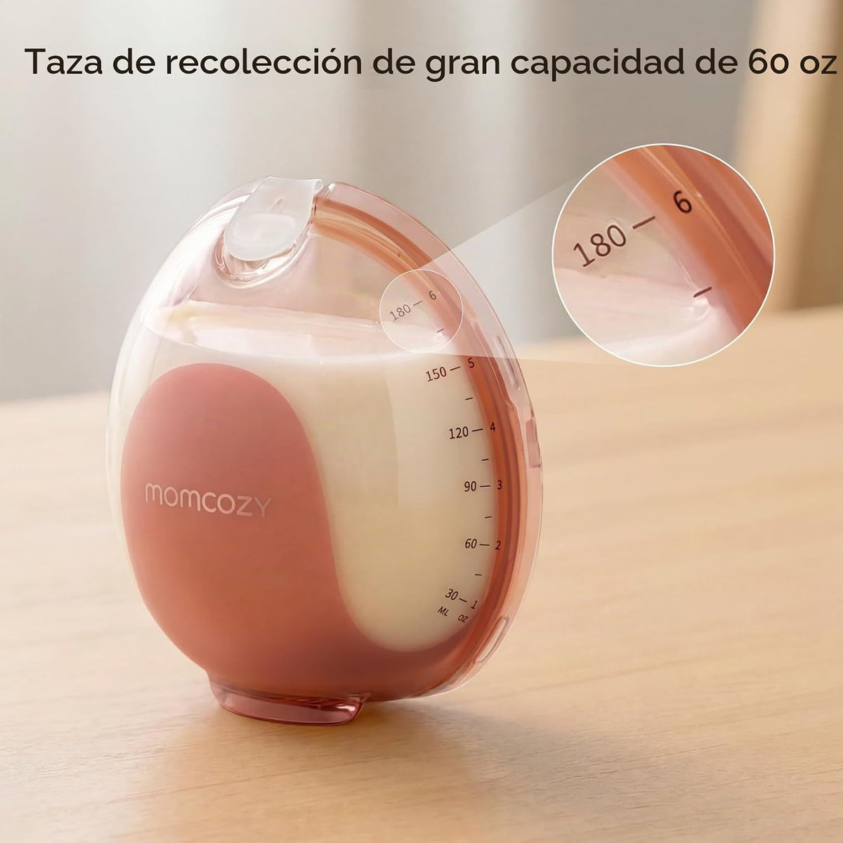 Momcozy Wellness 1 colector de leche original, 6 onzas de gran capa...