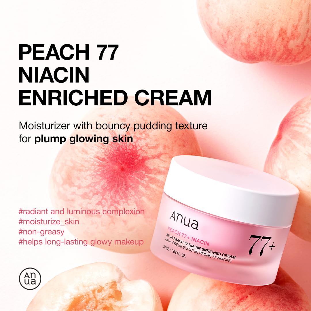 Crema de niacinamida de melocotón ANUA, 1.69 onzas líquidas | Crema...