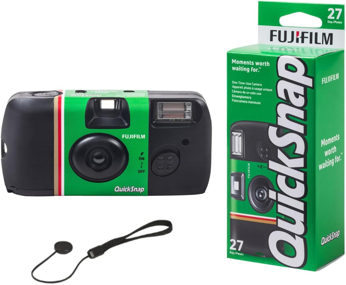Fujifilm QuickSnap Flash 400 - Cámara de 1.378 in de uso único con...