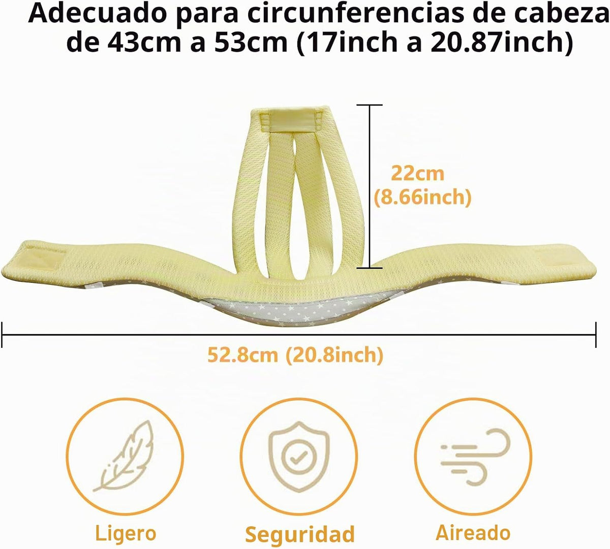IULONEE Protector de Cabeza de Bebé Casco de Protección para Bebés...