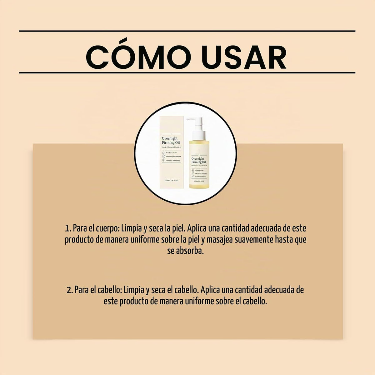 Aceite reafirmante durante la noche, para piel madura, aceite reafi...