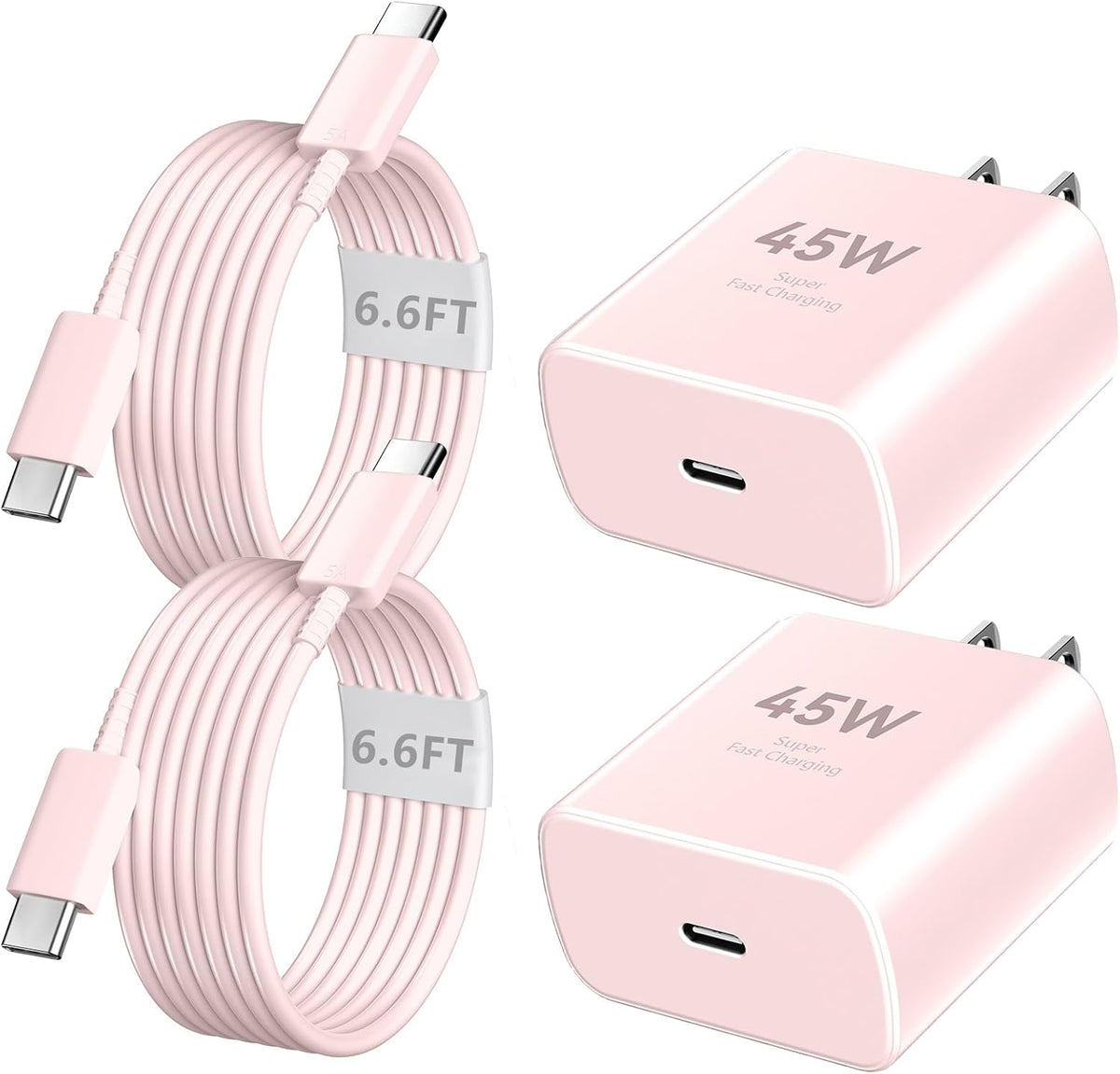 Cargador para iPhone 17, 16, 15 Pro Max, carga rápida, cargador USB C de 45 W, cable de carga rápida de 3 metros