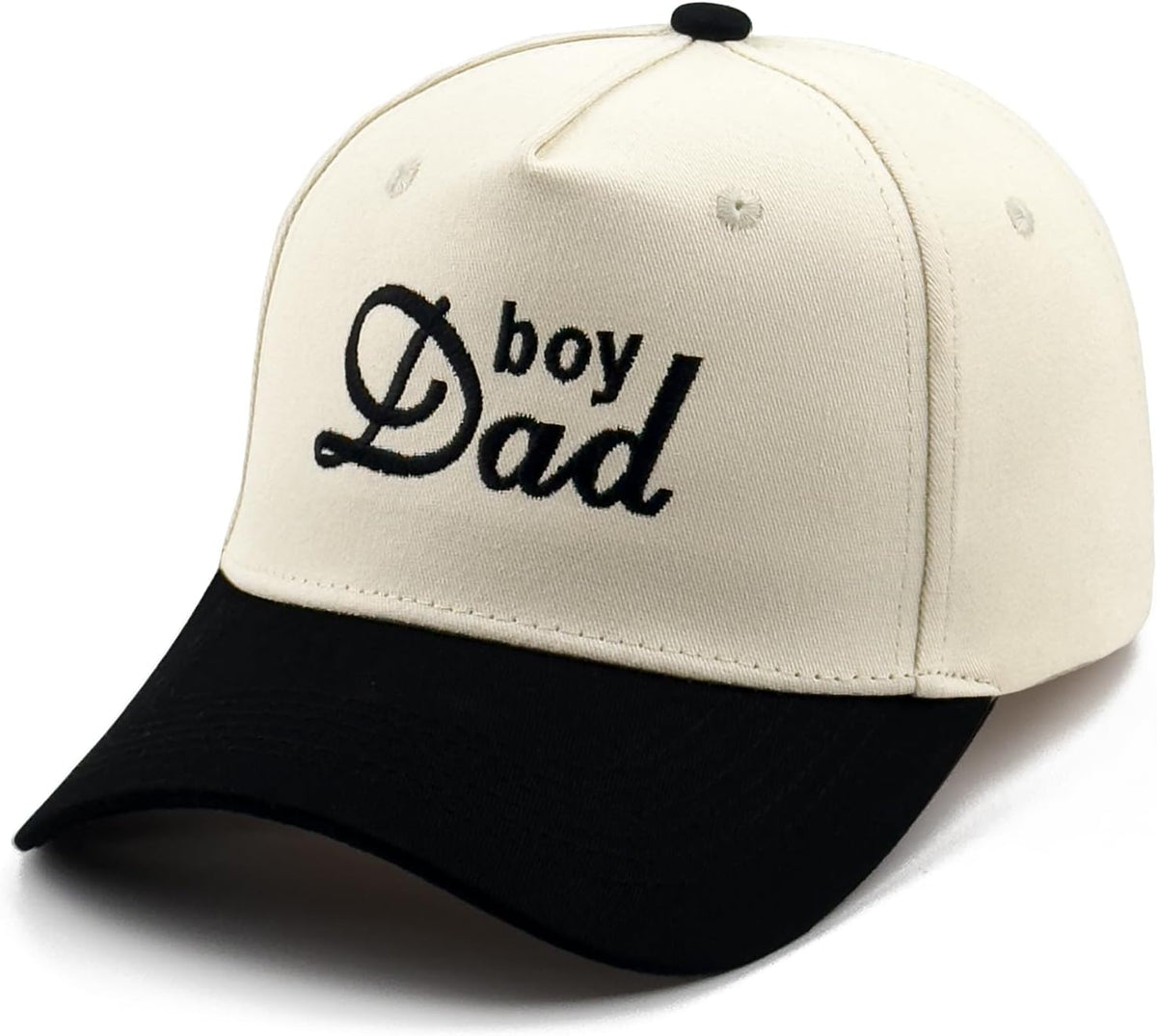 DYBICKT Gorra de béisbol bordada de dos tonos para niño, niña, papá...