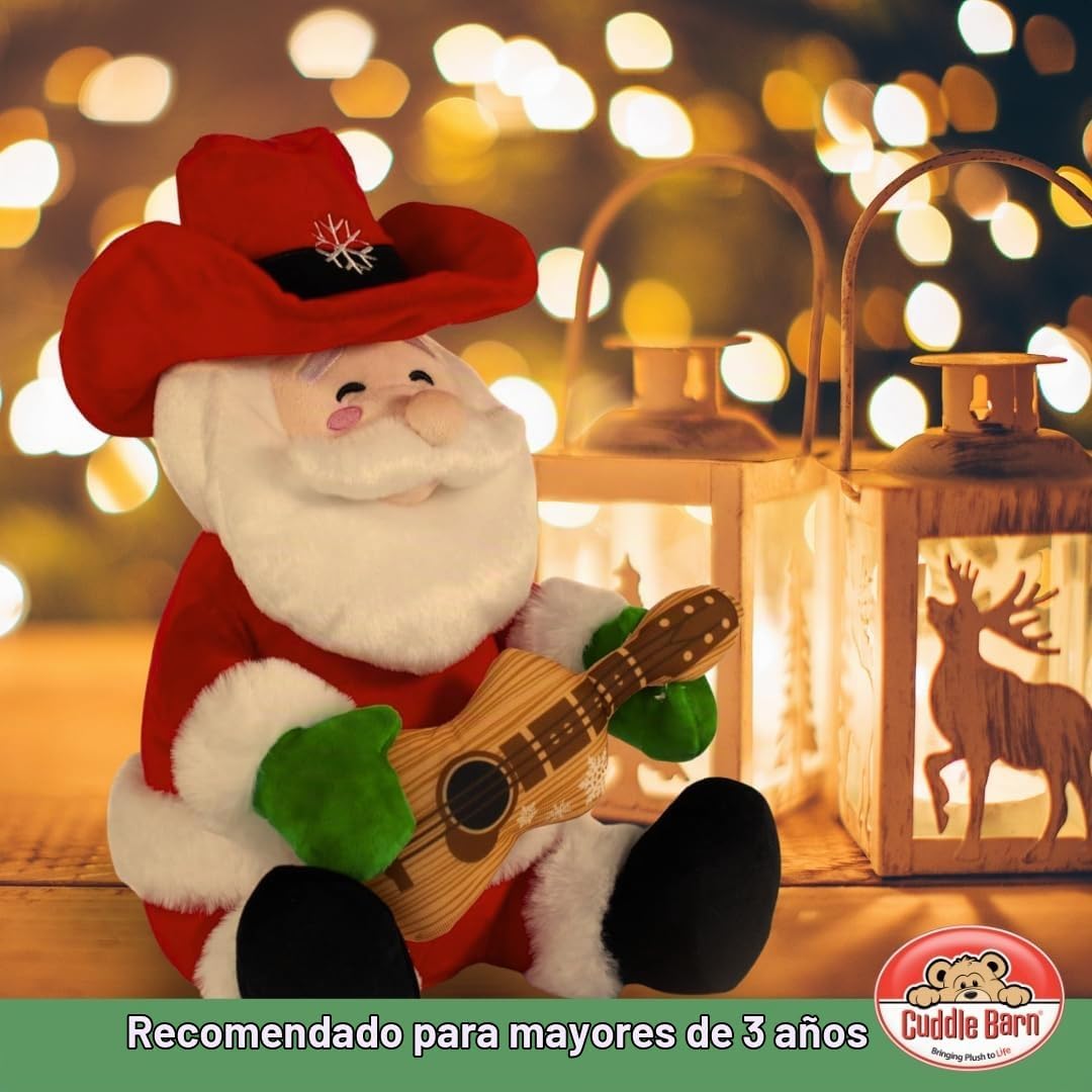 Cuddle Barn - Cowboy Kringle | Juguete de peluche suave de Papá Noe...
