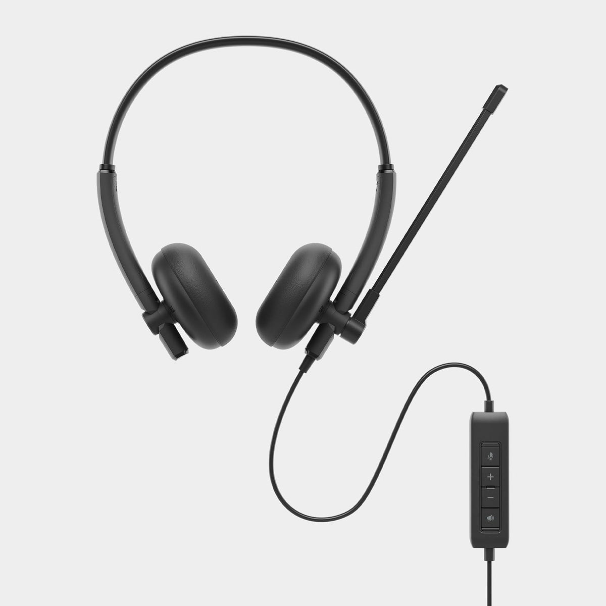Dell Auriculares con cable WH125, micrófono Boom, negro | USB tipo...