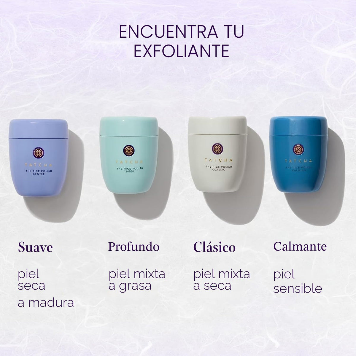 Tatcha: El esmalte de arroz. Exfoliante diario no abrasivo