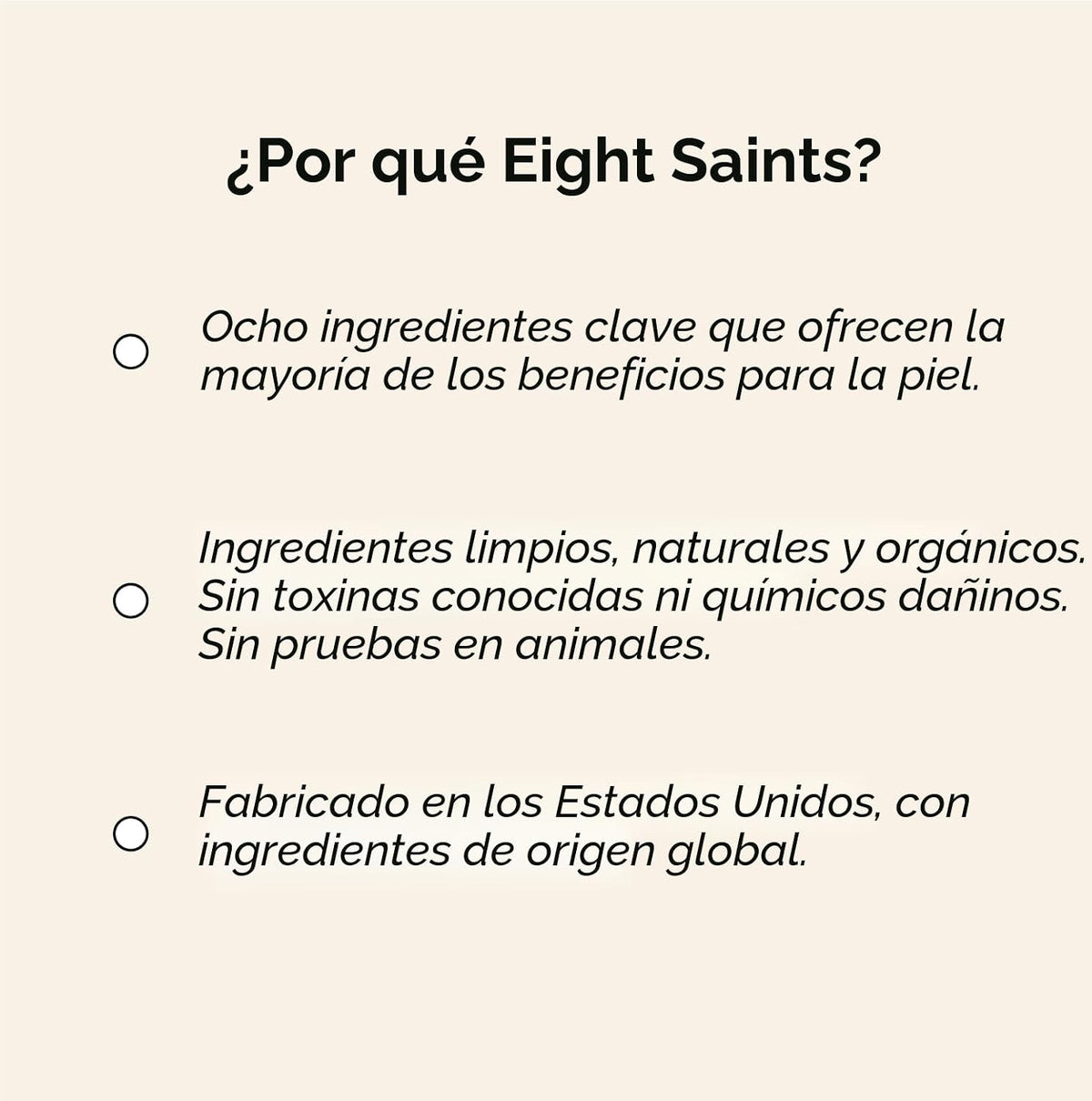 Eight Saints Crema hidratante facial con retinol, para reafirmar la...