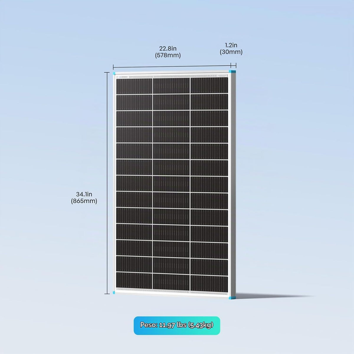 Renogy Panel solar bifacial de 200 W tipo N de 16 BB, 2 paneles sol...