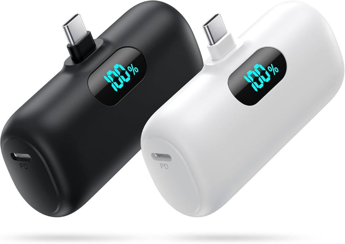 [Paquete de 2] Cargador portátil para iPhone 17\/16\/15, mini carga...
