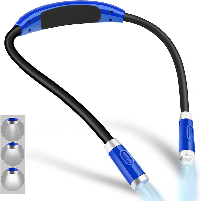 Vekkia Luz LED recargable para libros de cuello para leer en la cam...