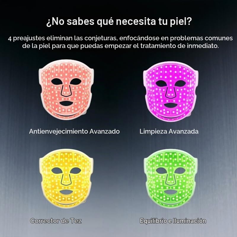 CurrentBody Máscara facial de terapia de luz LED: Serie 3 | 6 longi...