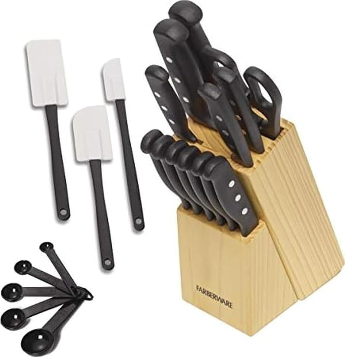 Farberware - Juego de 22 piezas de cuchillos con remache triple que...