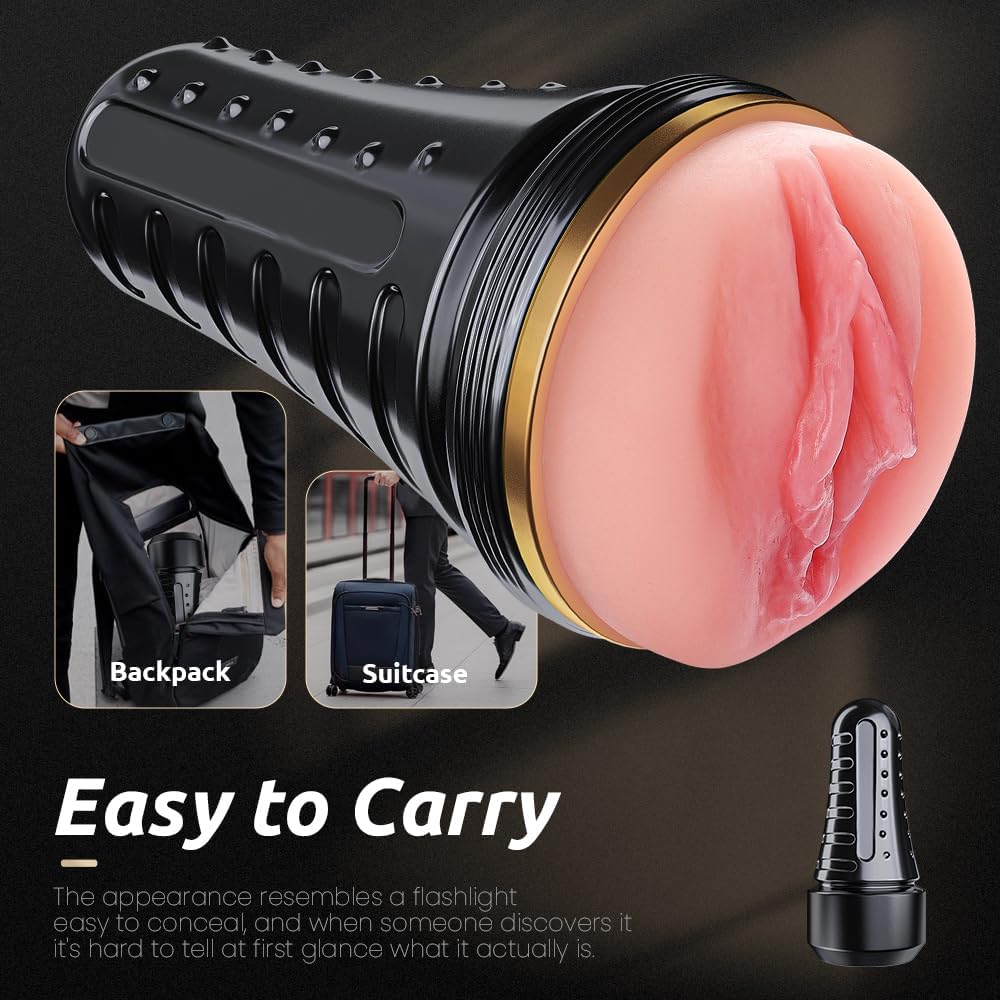 Masturbador masculino, kingdemer - Juguetes sexuales realistas de b...