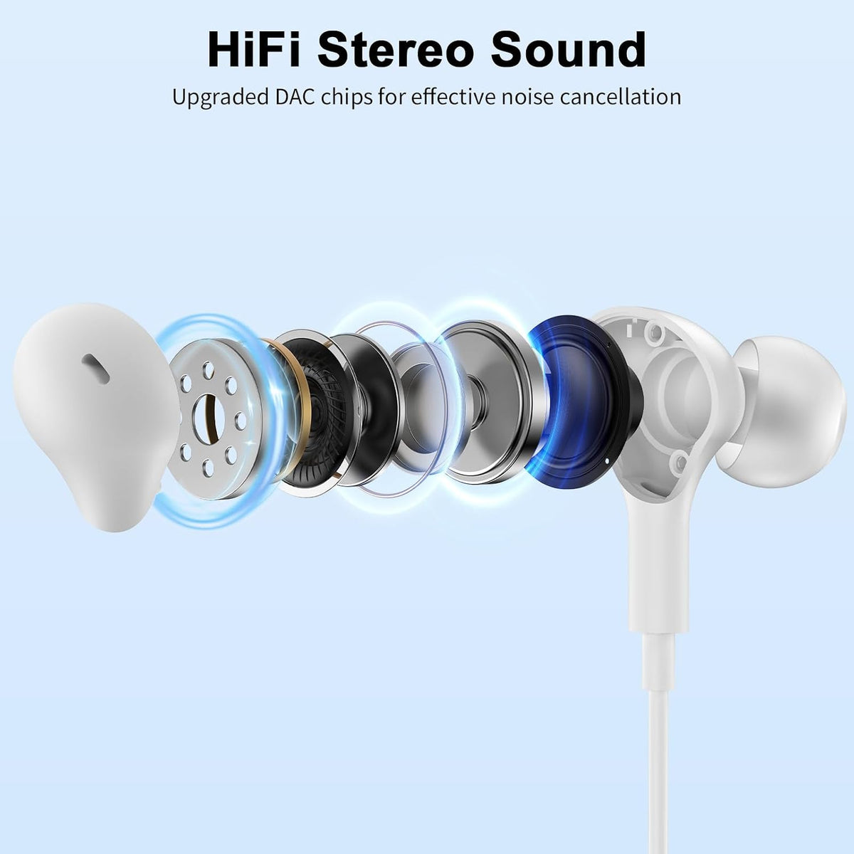 AIAUXAI Auriculares USB con micrófono para PC portátil, auriculares...