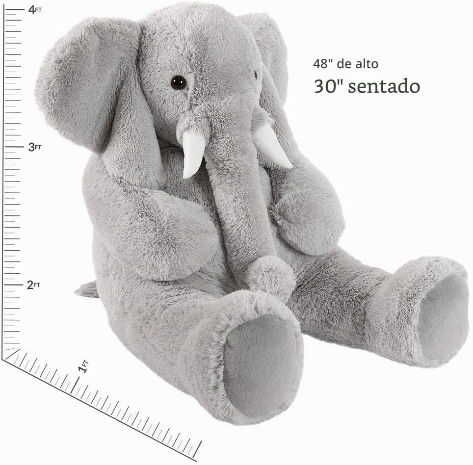 Vermont Teddy Bear Peluche de elefante gigante de 4 pies | USA Bear...
