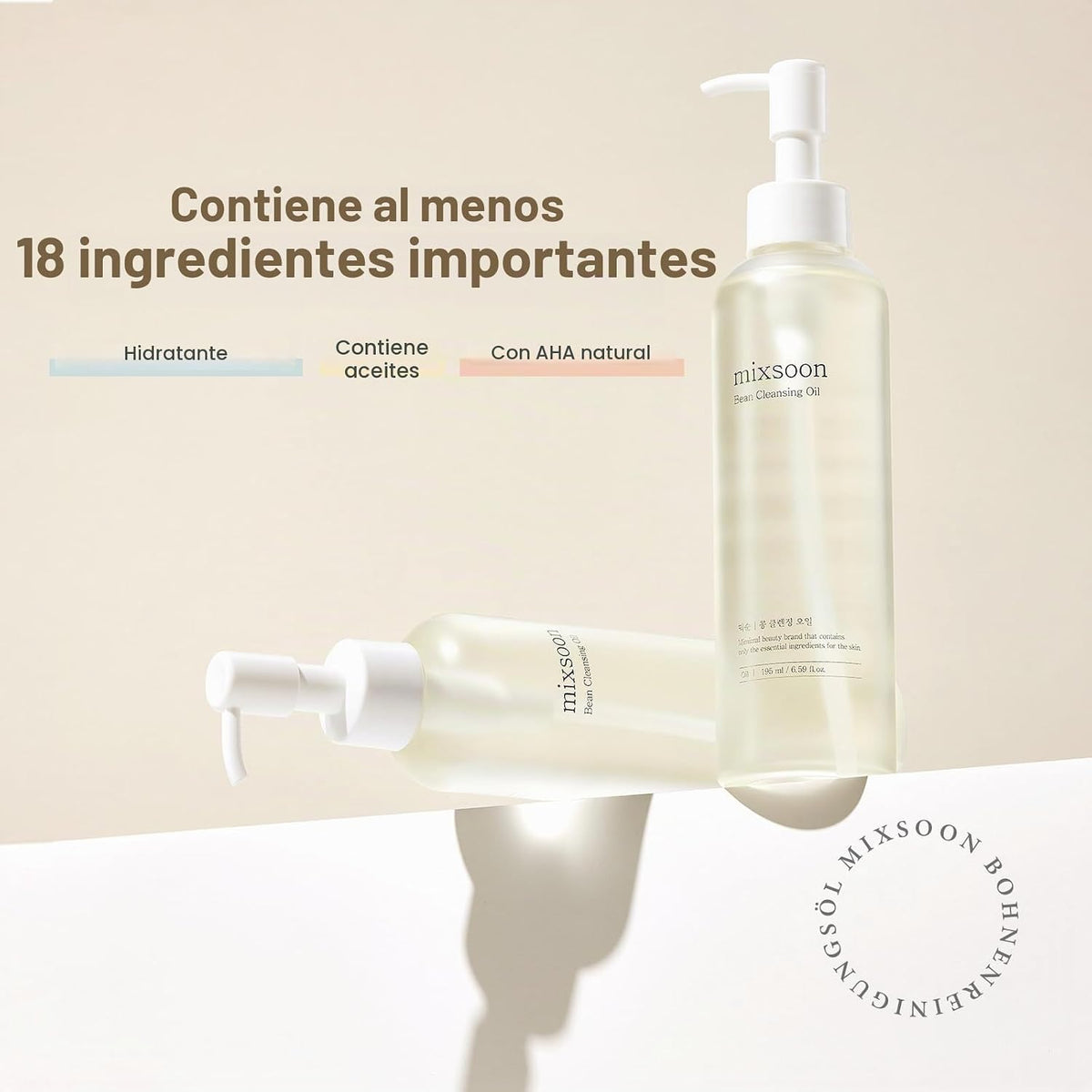 mixsoon Aceite limpiador de frijoles \u2013 Aceite ligero de limpie...