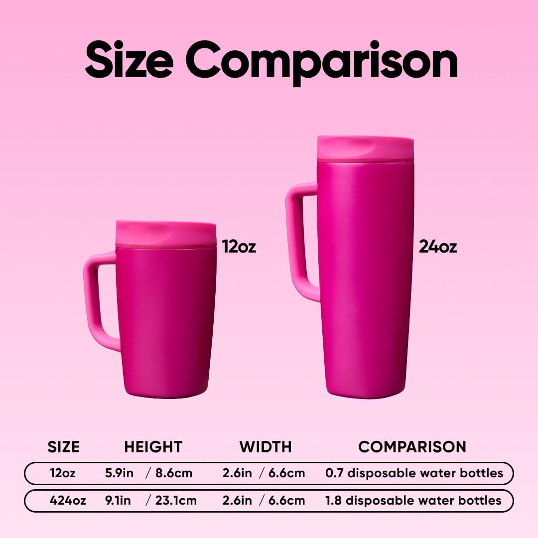 Owala SmoothSip Slider - Taza de viaje aislada de acero inoxidable...